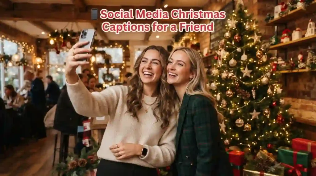 Social Media Christmas Captions for a Friend