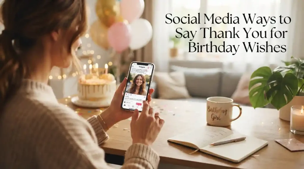 Social Media Ways to Say Thank You for Birthday Wishes