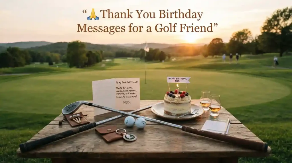 Thank You Birthday Messages for a Golf Friend
