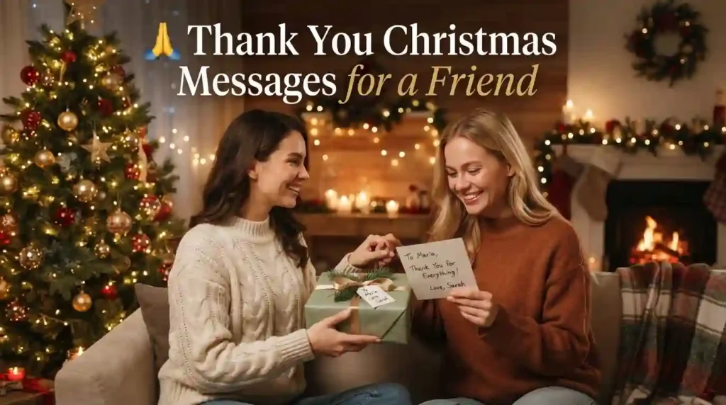 Thank You Christmas Messages for a Friend