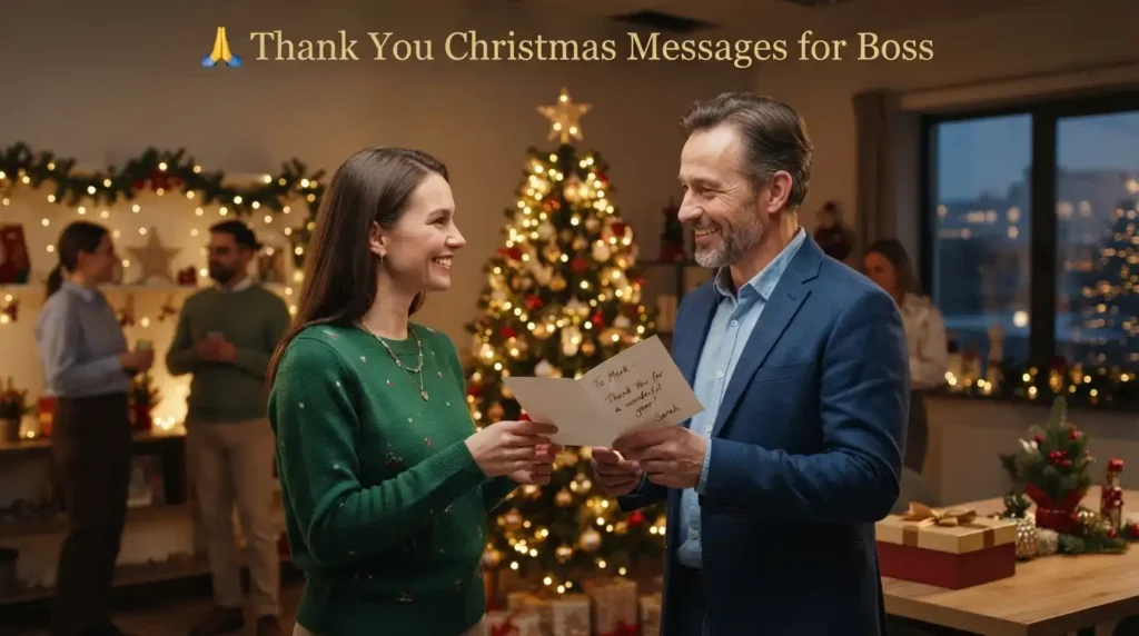 Thank You Christmas Messages for Boss