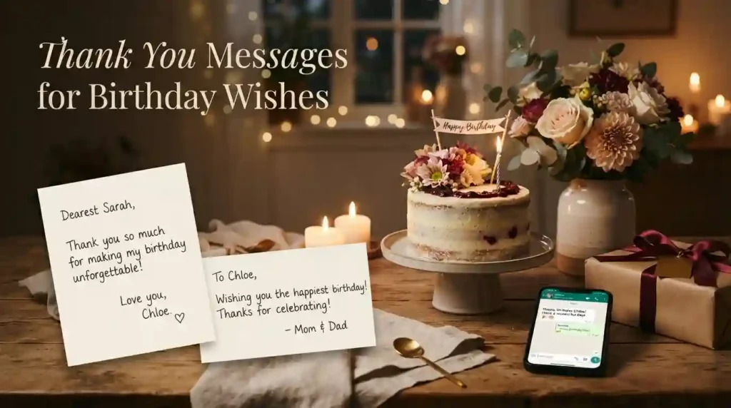 Thank You Messages for Birthday Wishes