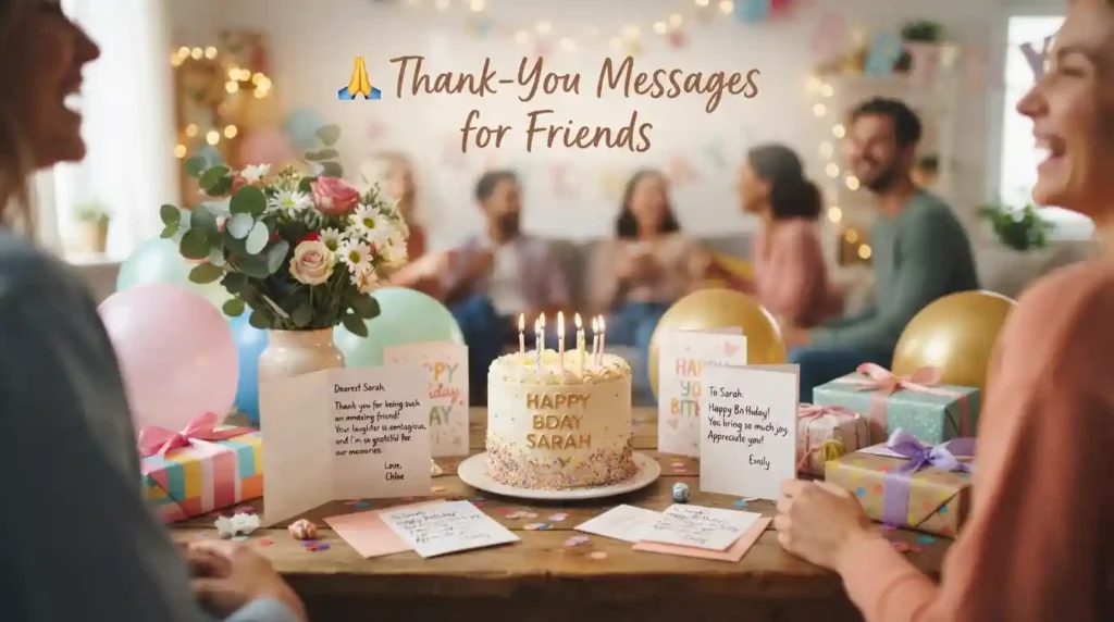 Thank-You Messages for Friends
