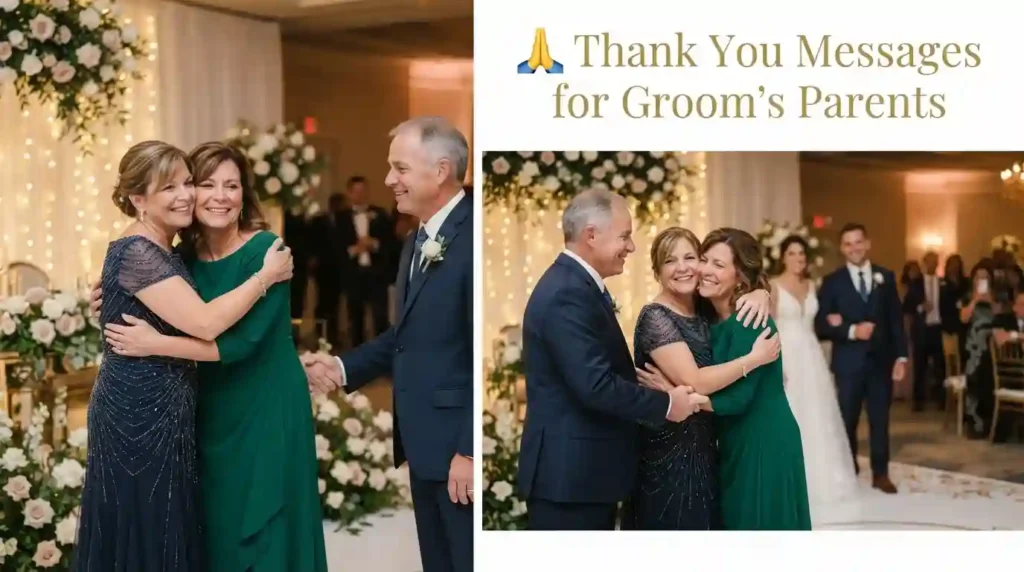 Thank You Messages for Groom’s Parents