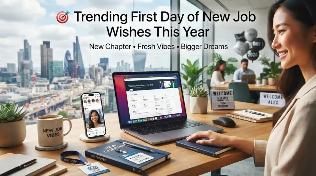 Trending First Day of New Job Wishes This Year