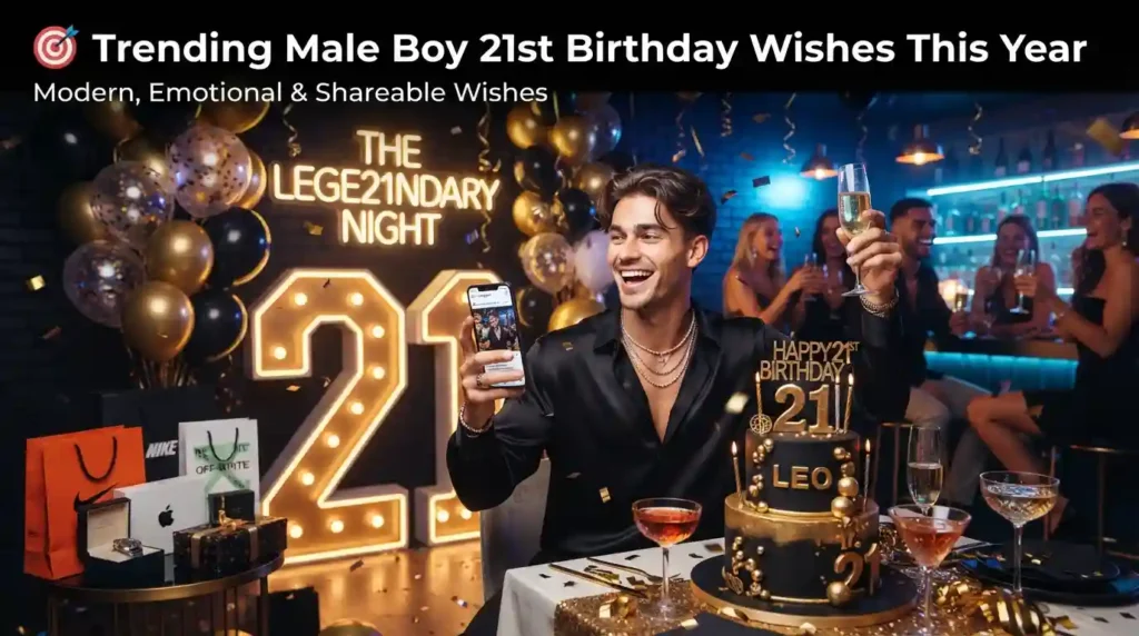 Trending Male Boy 21st Birthday Wishes This Year