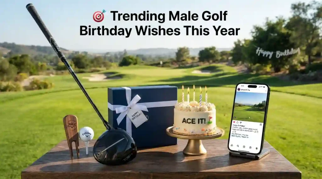 Trending Male Golf Birthday Wishes This Year