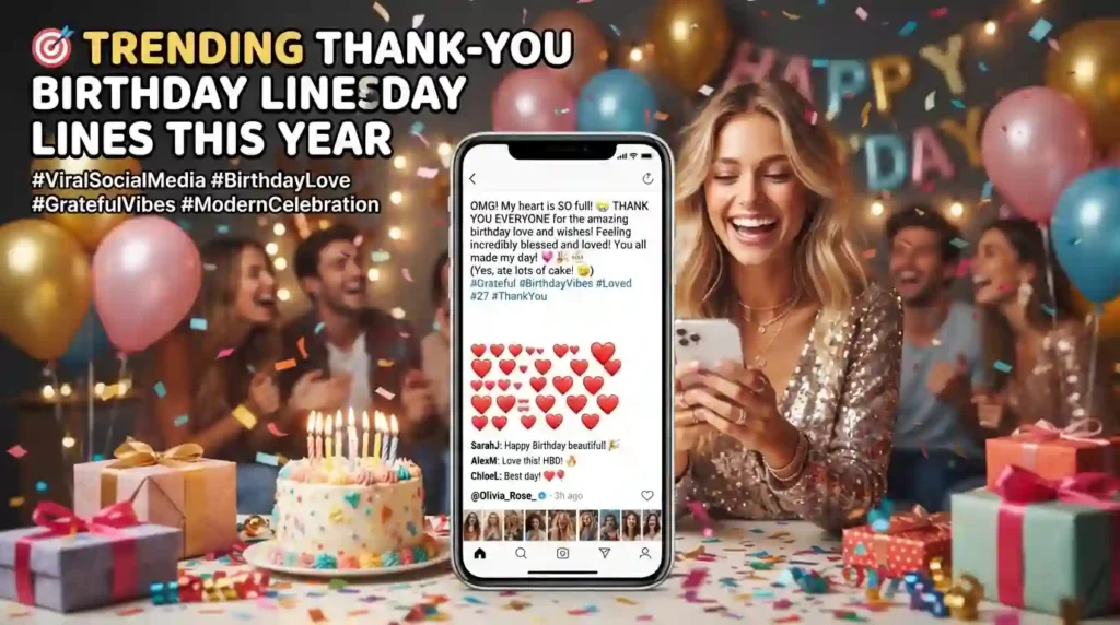 Trending Thank-You Birthday Lines This Year