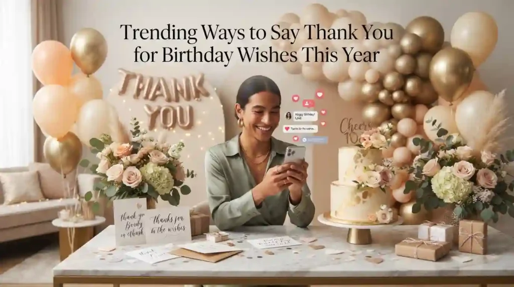 Trending Ways to Say Thank You for Birthday Wishes This Year