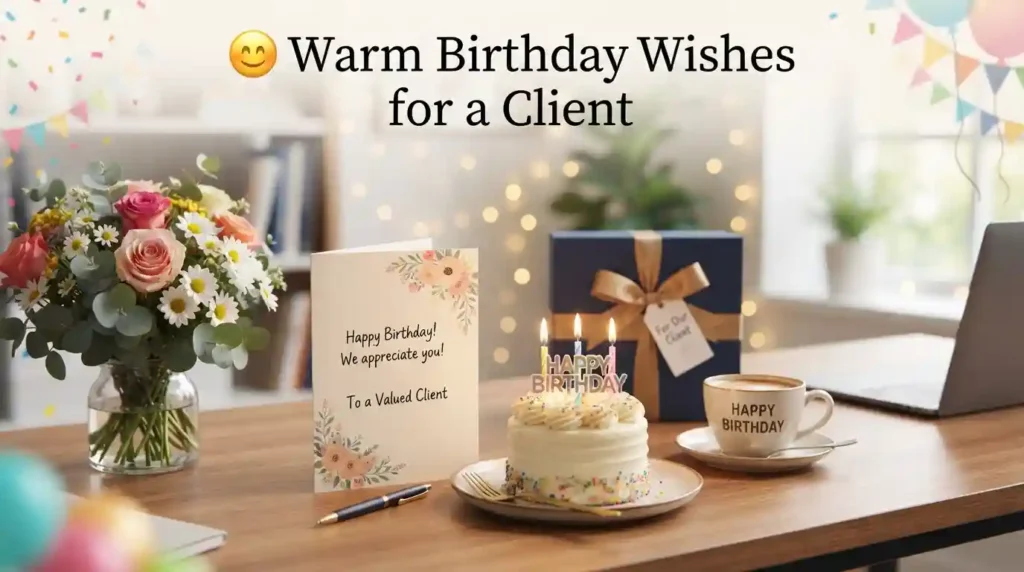 Warm Birthday Wishes for a Client