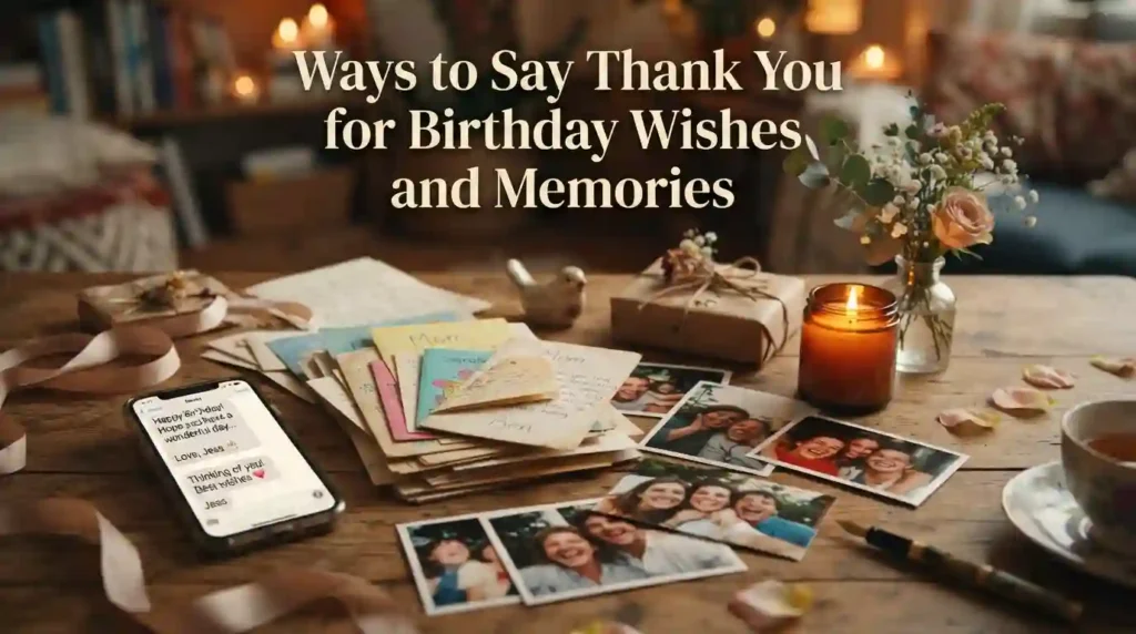 Ways to Say Thank You for Birthday Wishes and Memories
