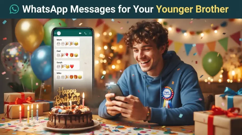 WhatsApp Messages for Your Younger Brother