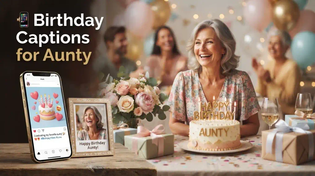 Birthday Captions for Aunty