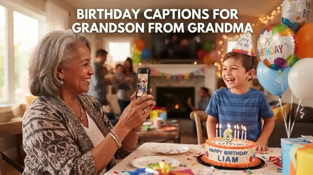 Birthday Captions for Grandson From Grandma