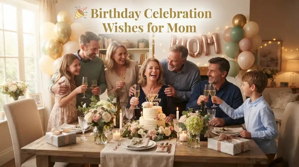 Birthday Celebration Wishes for Mom