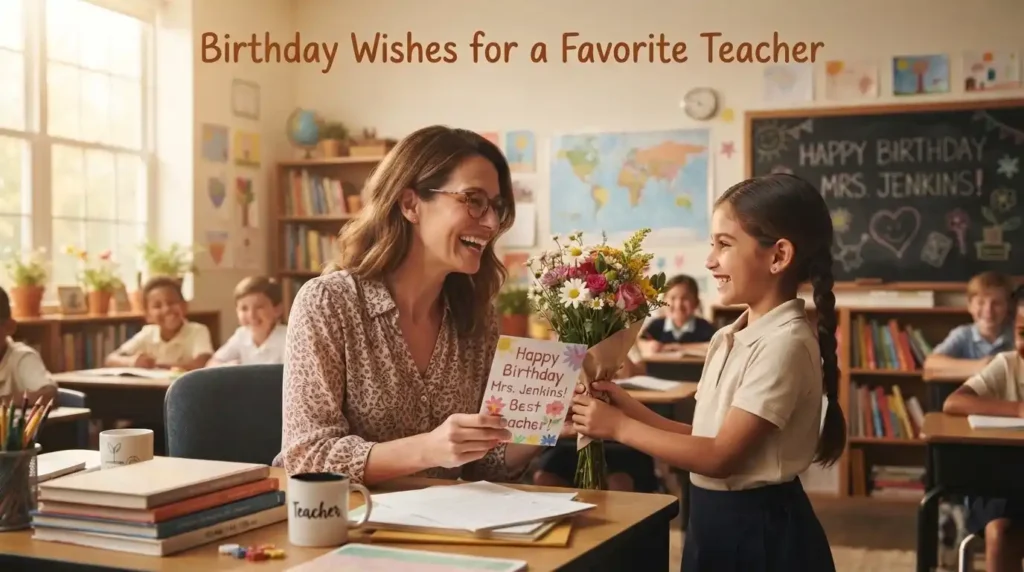 Birthday Wishes for a Favorite Teacher