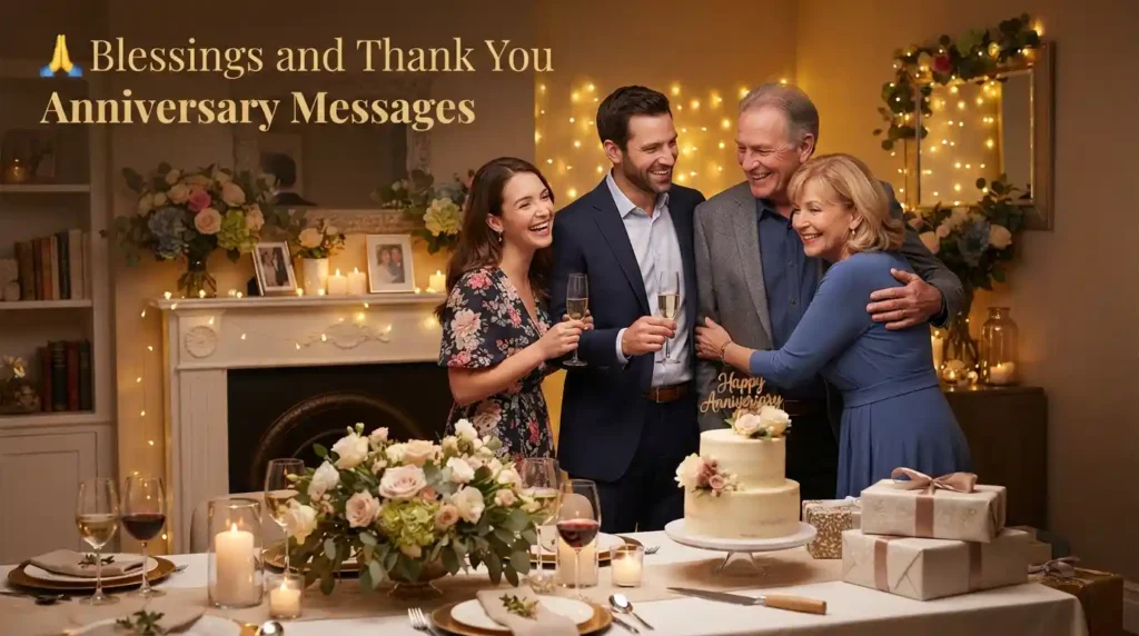 Blessings and Thank You Anniversary Messages