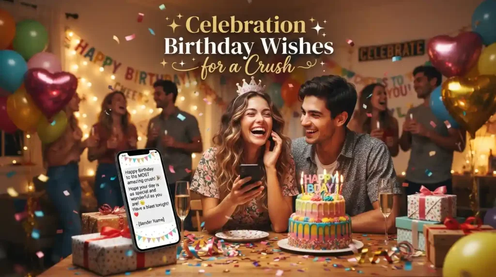 Celebration Birthday Wishes for a Crush