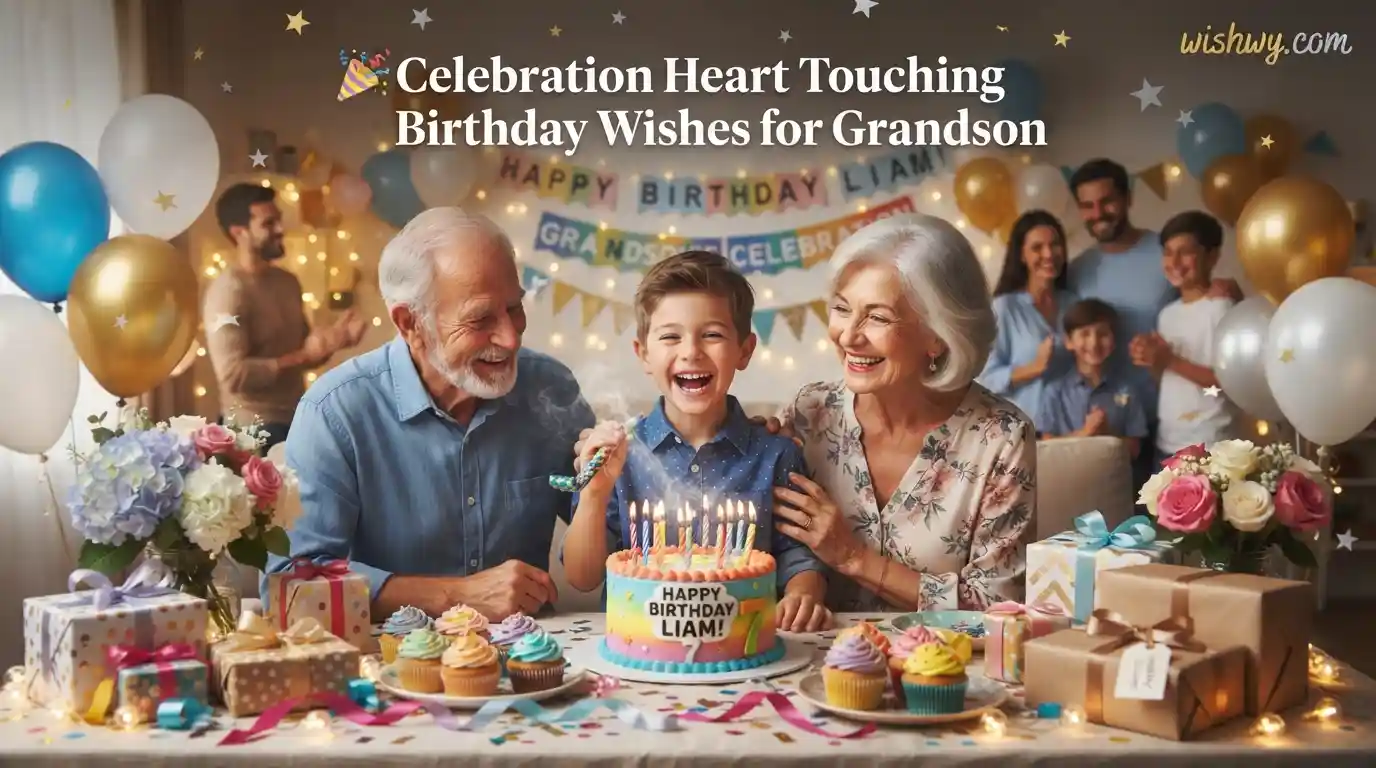 Celebration Heart Touching Birthday Wishes for Grandson