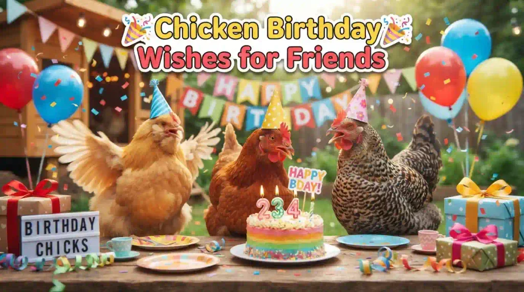 Chicken Birthday Wishes for Friends