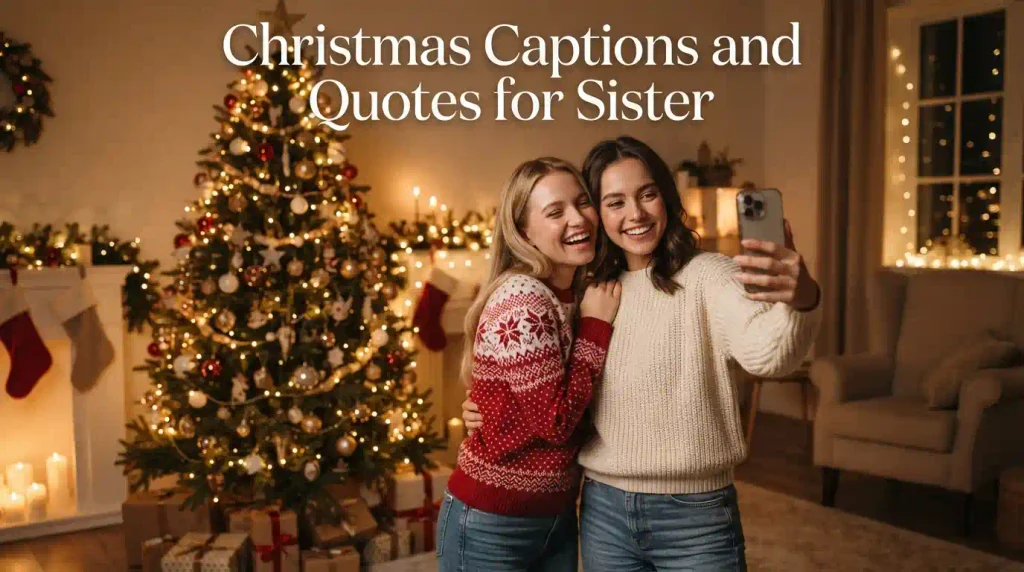 Christmas Captions and Quotes for Sister