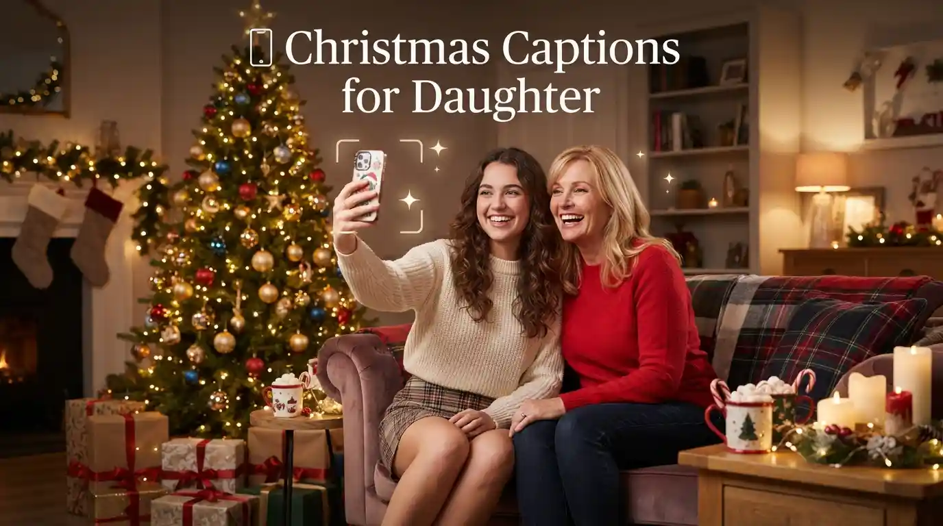 Christmas Captions for Daughter