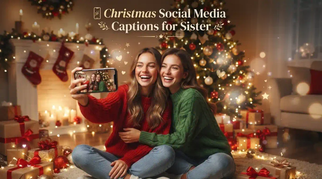 Christmas Social Media Captions for Sister