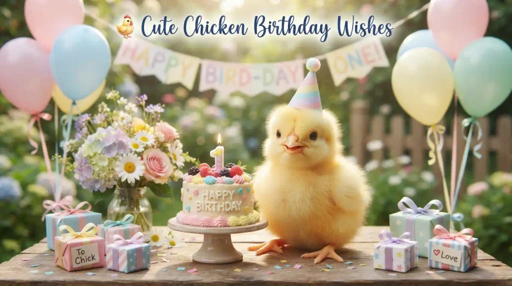 Cute Chicken Birthday Wishes