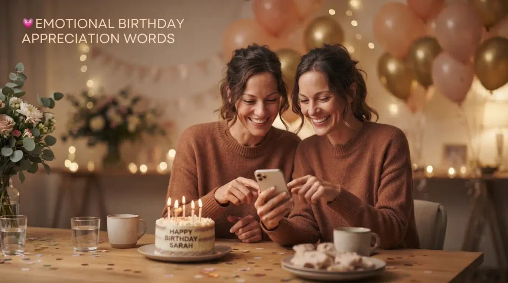 Emotional Birthday Appreciation Words