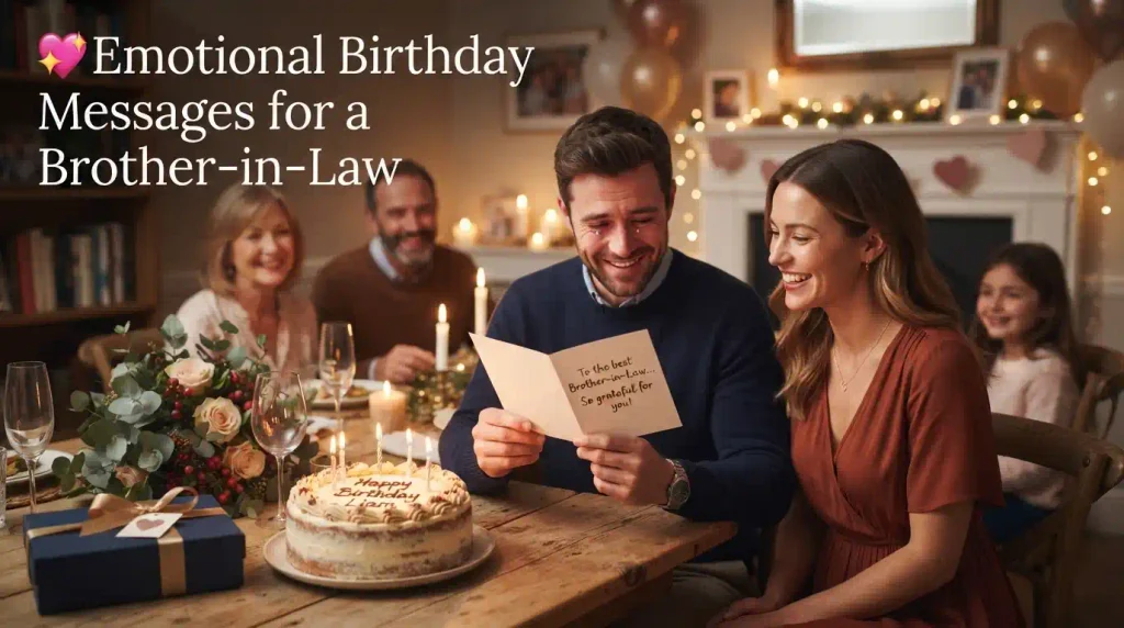 Emotional Birthday Messages for a Brother-in-Law