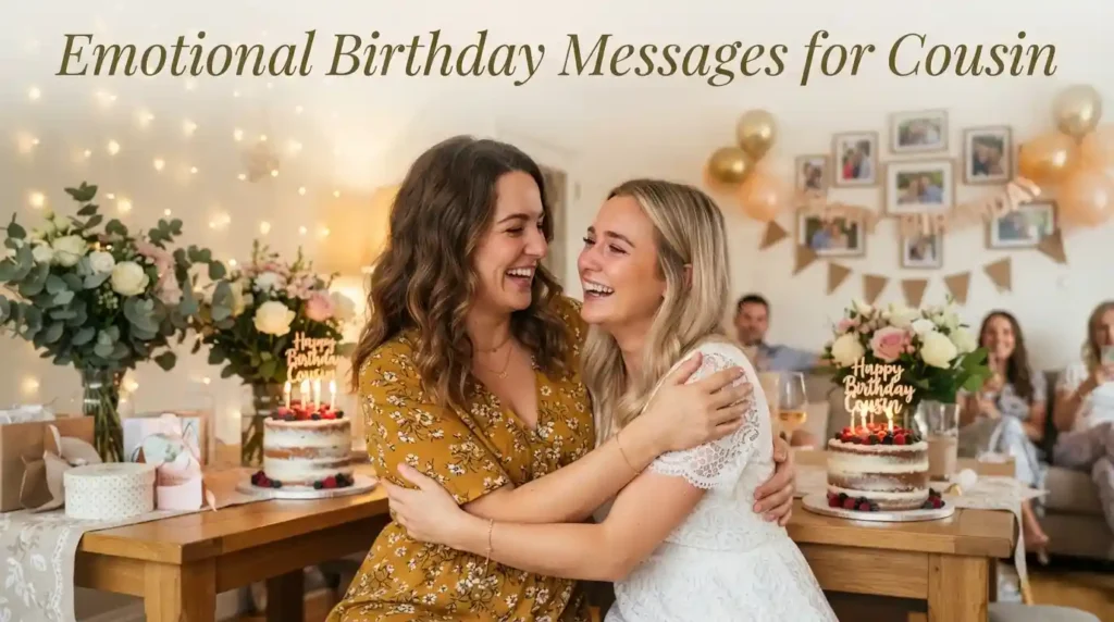 Emotional Birthday Messages for Cousin