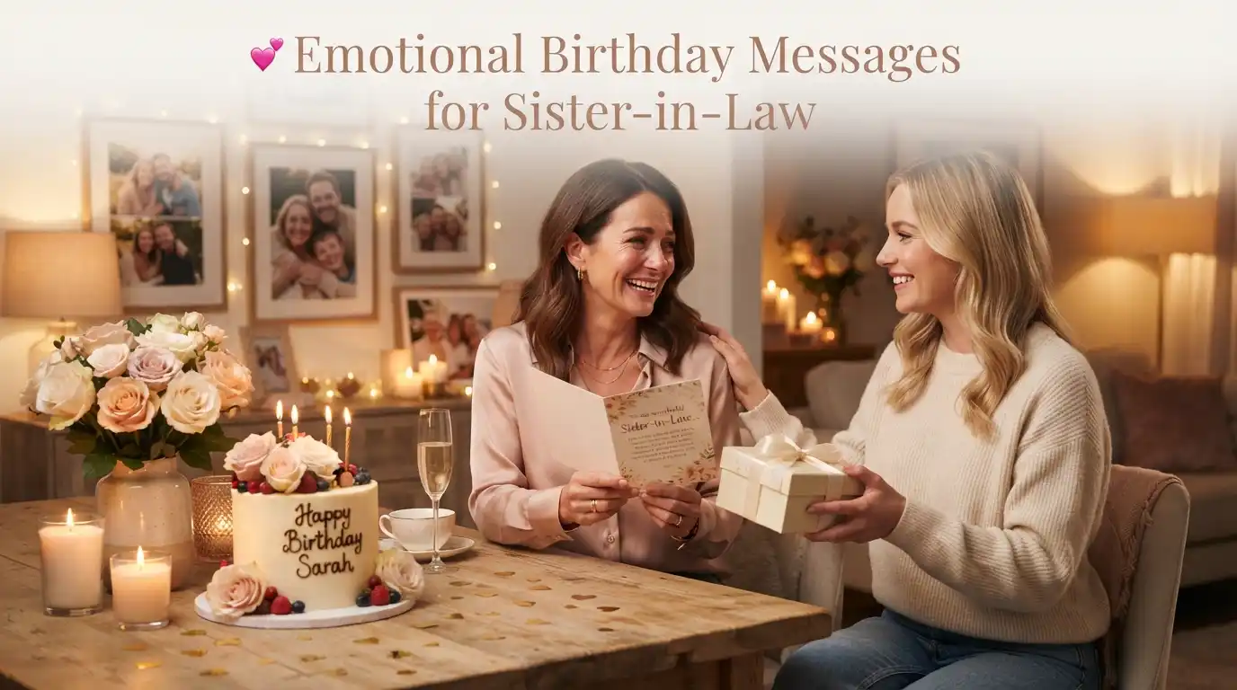 Emotional Birthday Messages for Sister-in-Law