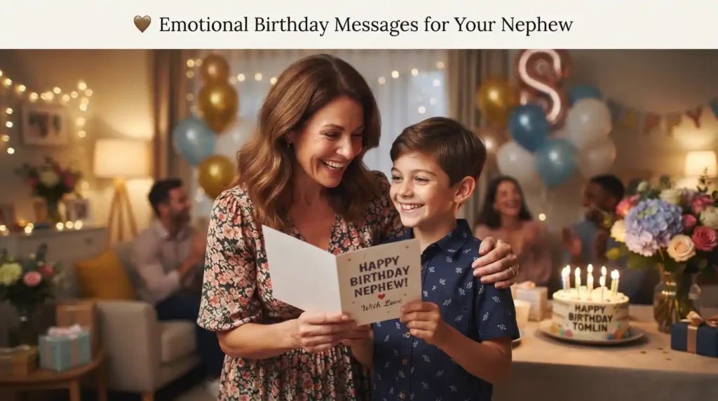 Emotional Birthday Messages for Your Nephew