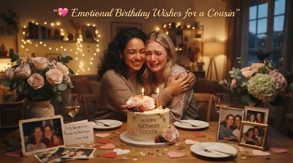 Emotional Birthday Wishes for a Cousin