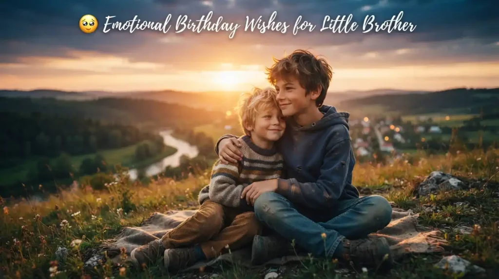 Emotional Birthday Wishes for Little Brother