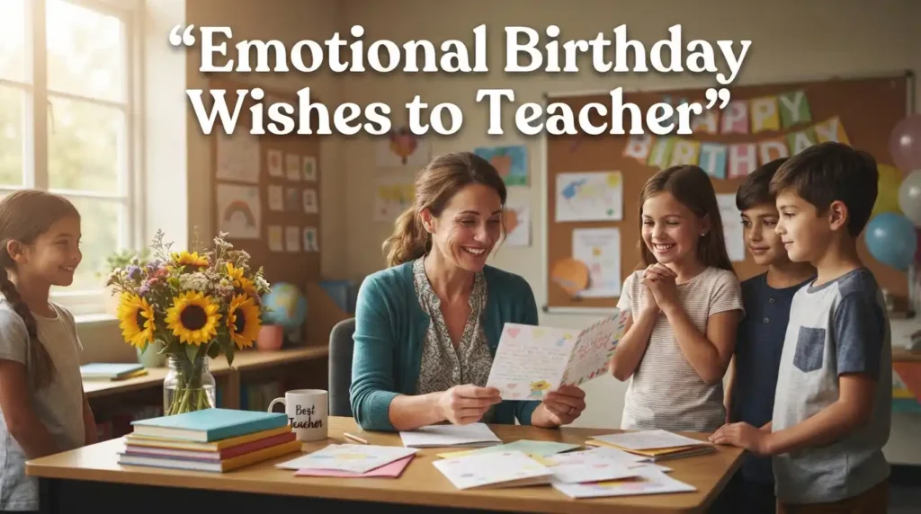 Emotional Birthday Wishes to Teacher