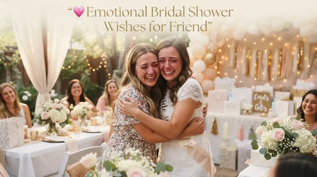 Emotional Bridal Shower Wishes for Friend