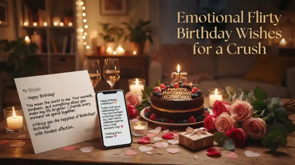 Emotional Flirty Birthday Wishes for a Crush