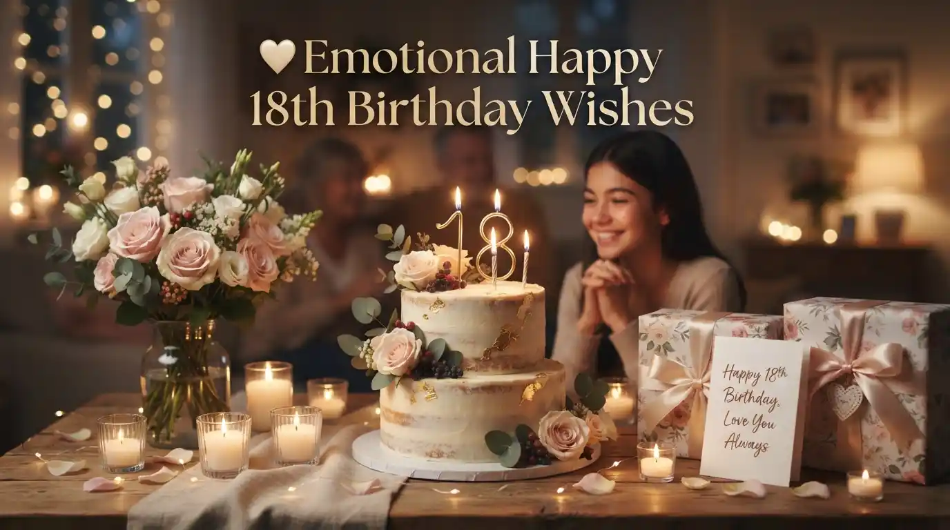Emotional Happy 18th Birthday Wishes