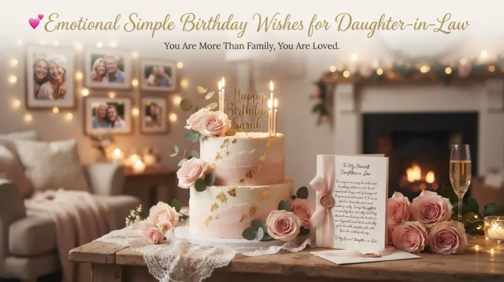 Emotional Simple Birthday Wishes for Daughter-in-Law
