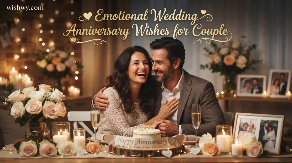 Emotional Wedding Anniversary Wishes for Couple