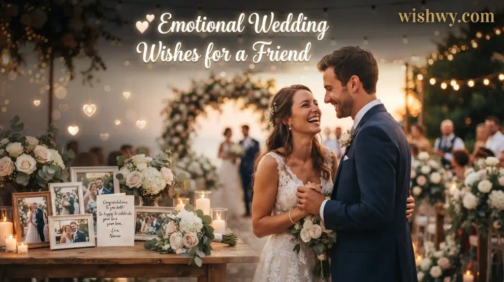 Emotional Wedding Wishes for a Friend