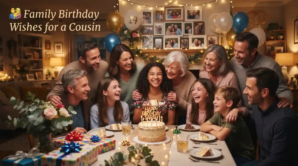 Family Birthday Wishes for a Cousin