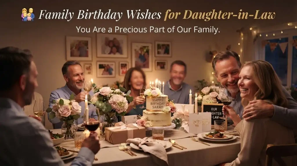 Family Birthday Wishes for Daughter-in-Law