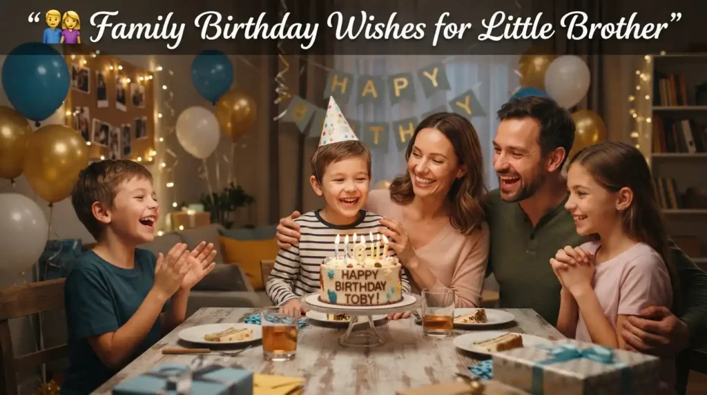 Family Birthday Wishes for Little Brother