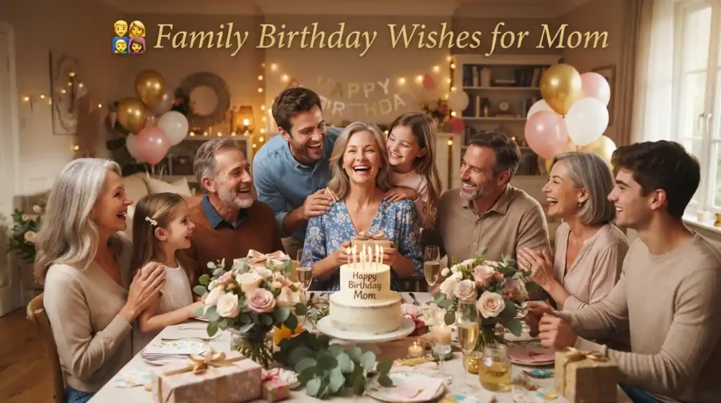 Family Birthday Wishes for Mom