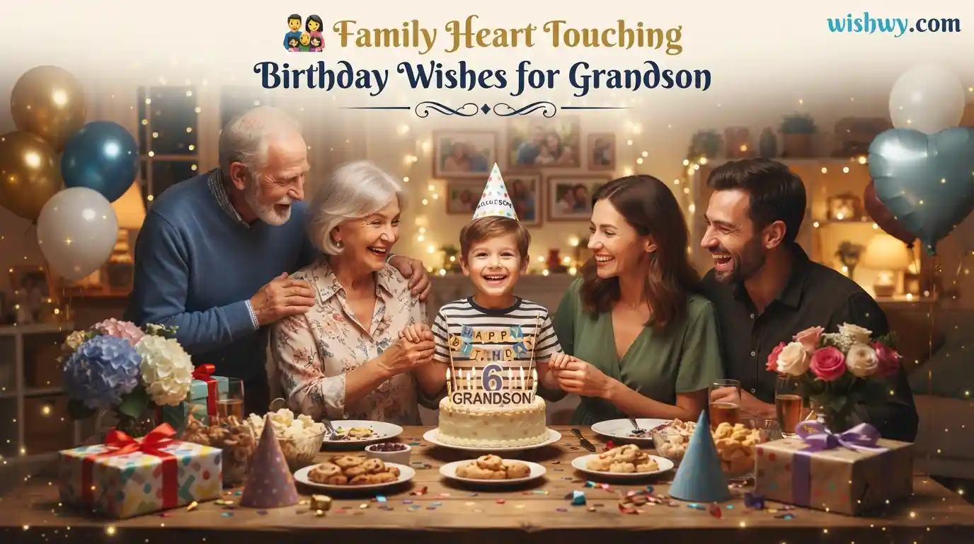 Family Heart Touching Birthday Wishes for Grandson