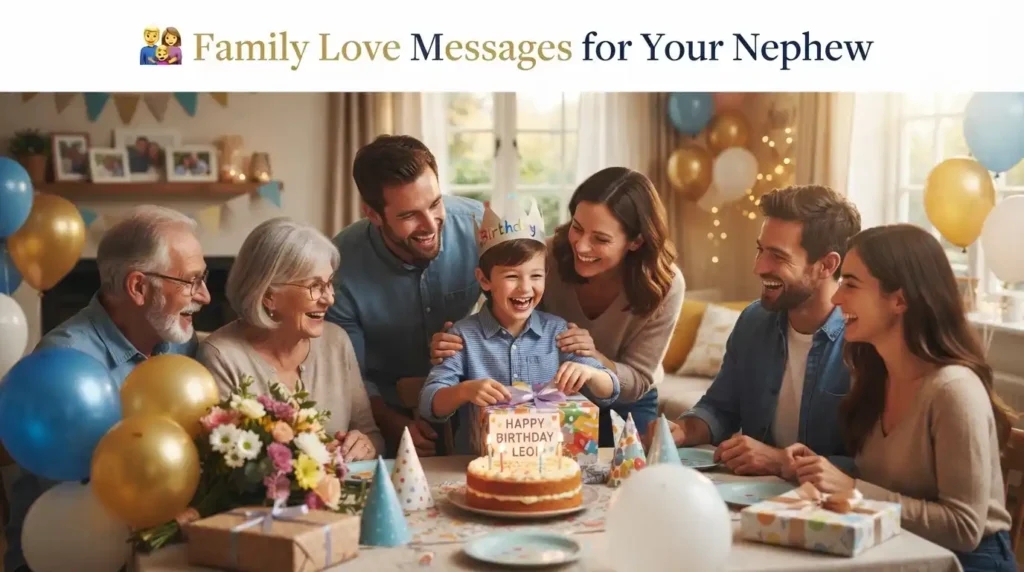 Family Love Messages for Your Nephew
