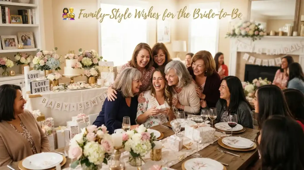 Family-Style Wishes for the Bride-to-Be