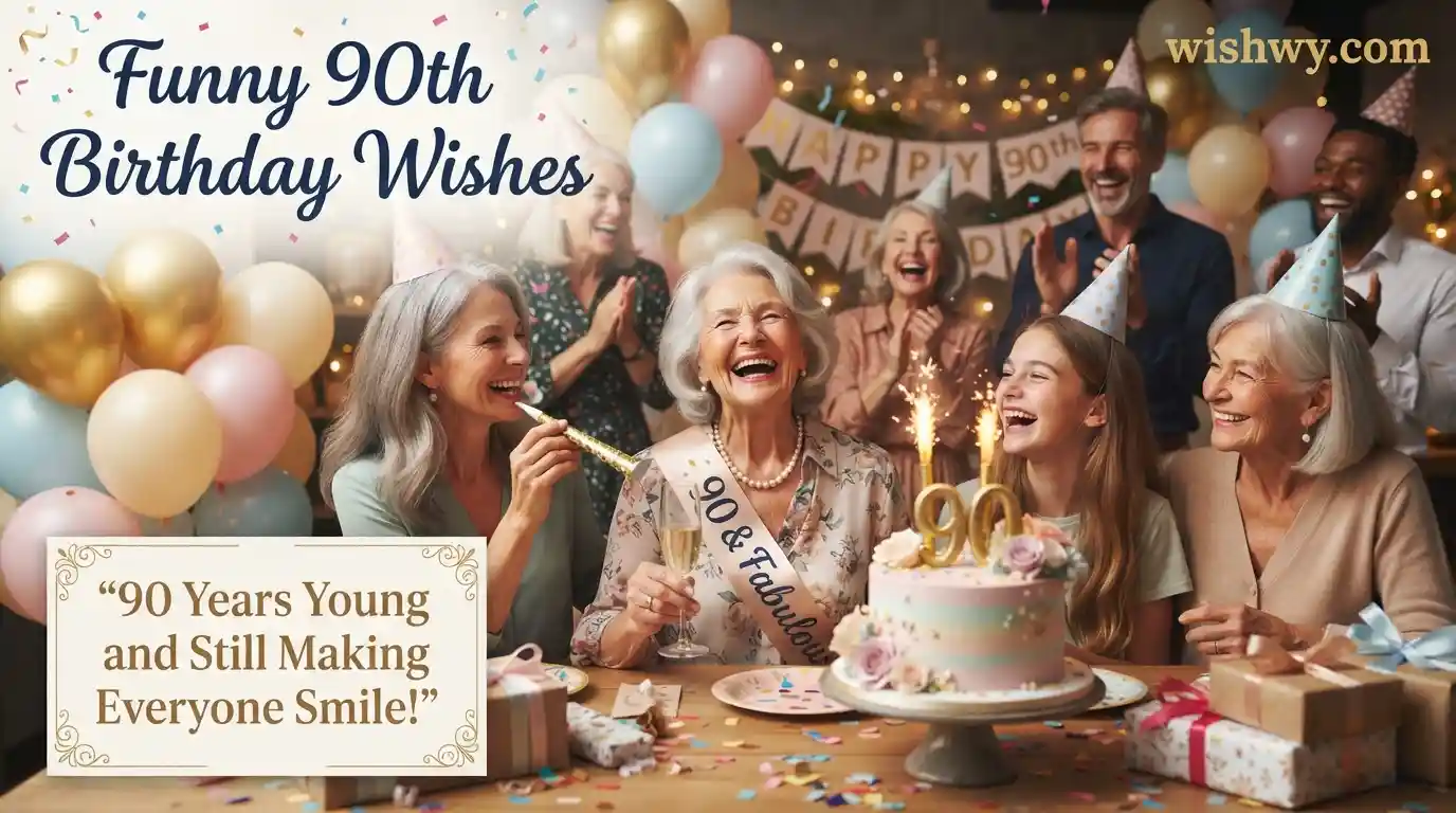 Funny 90th Birthday Wishes